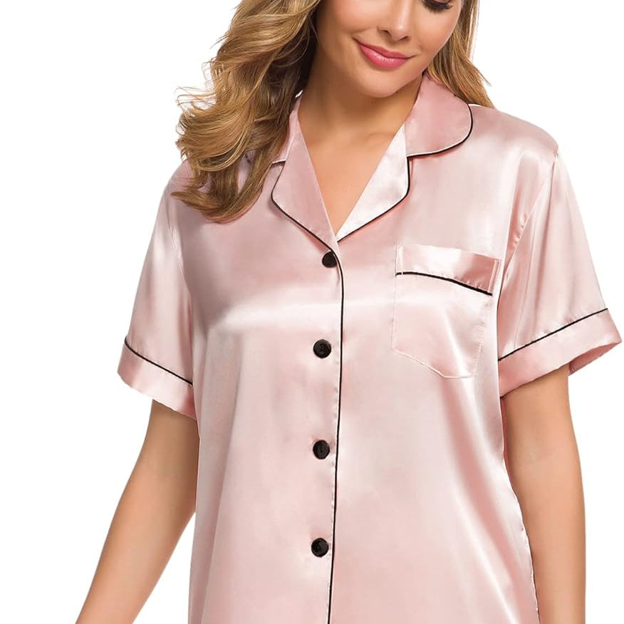 Blush Satin Dreams Set