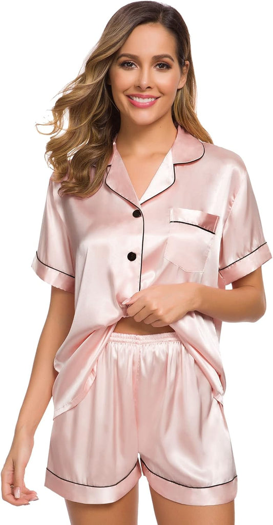 Blush Satin Dreams Set